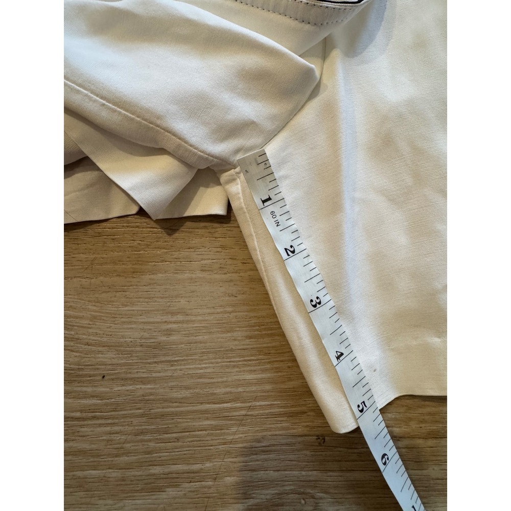 Joseph Ribkoff Vintage Pin Up Romper White Black Double Breasted Halter Size 6 - Picture 14 of 14